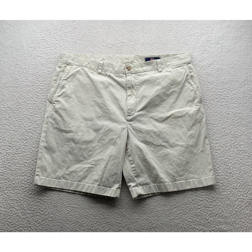 Vineyard Vines Breaker Shorts Mens 40 Off White 8"‎ Chino Preppy Golf Stretch